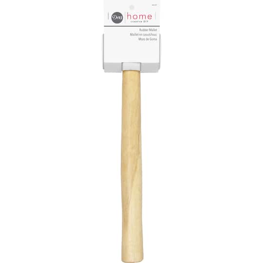 Dritz® Home Rubber Mallet with Brown Wooden Handle